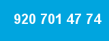 920 701 47 74